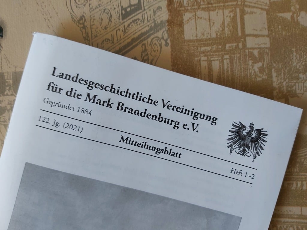 Mitteilungsblatt der Landesgeschichtlichen Vereinigung der Mark Brandenburg e.V. Nr. 1-2/2021